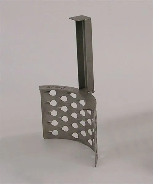 Grater with 7mm Ø perforations & channel handle for WA/LC wash mill