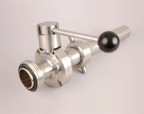 GR37 to 1½" RJT male stainless steel racking valve