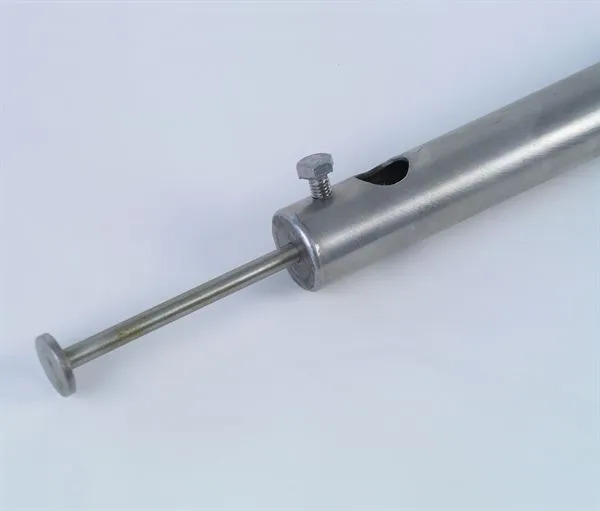 1.2m x 32mm external Ø x 1¼" BSP female stainless steel racking pipe