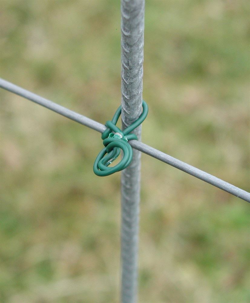 Shown in use secured to the fixed wire of a trellising system with a Twist Wire (available separately)