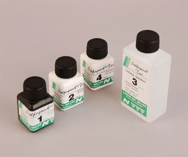 Set of spare reagent solutions for Sulfoquick test kit