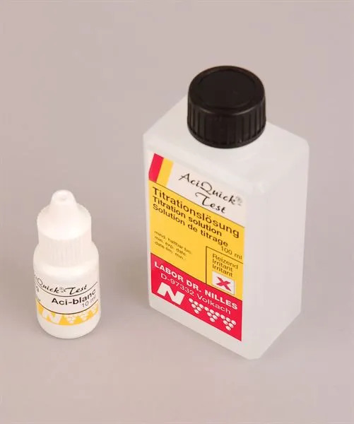 Spare reagent solutions for Aciquick white test kit