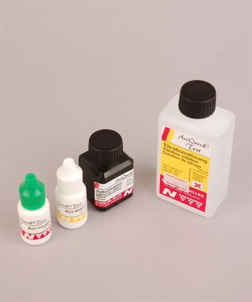 Spare reagent solutions for Aciquick red & white test kit