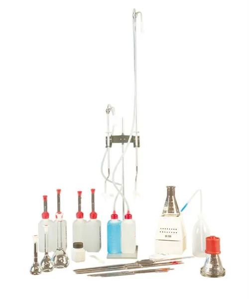 Residual sugar test kit stand and hardware
