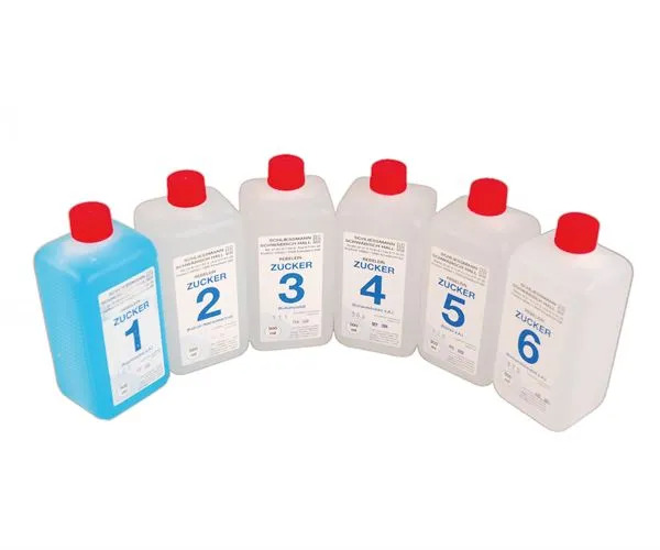 Starter set of solutions for residual sugar test kit