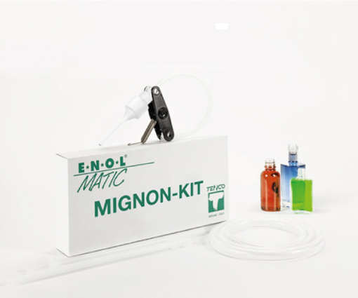 Miniature bottle kit for Enolmatic vacuum filler