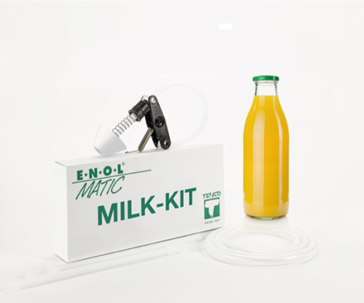 Milk / wide mouth bottle kit for Enolmatic vacuum filler