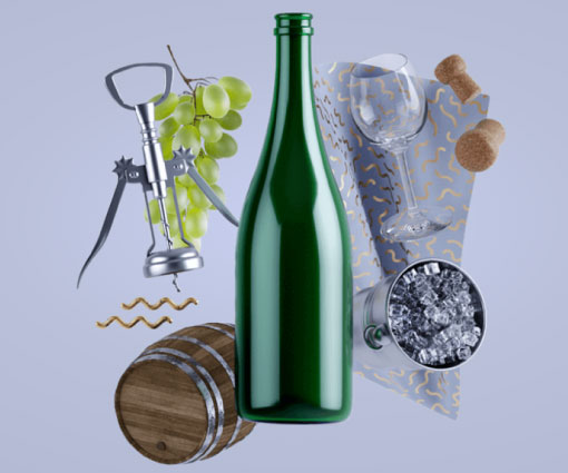 Wine bottles (Rawlings)